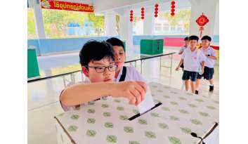 โรงเรียนดรุณากาญจนบุรีจัดกิจกรรมเลือกตั้งสภานักเรียน